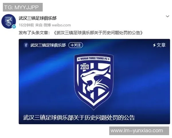 武汉三镇足球俱乐部就历史问题发布处罚公告及相关说明 武汉三镇足球俱乐部就历史问题发布处罚公告及相关说明